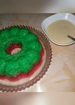 Puding serut warna siram vla
