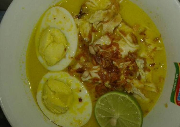 resep masakan Soto ayam kuah santan