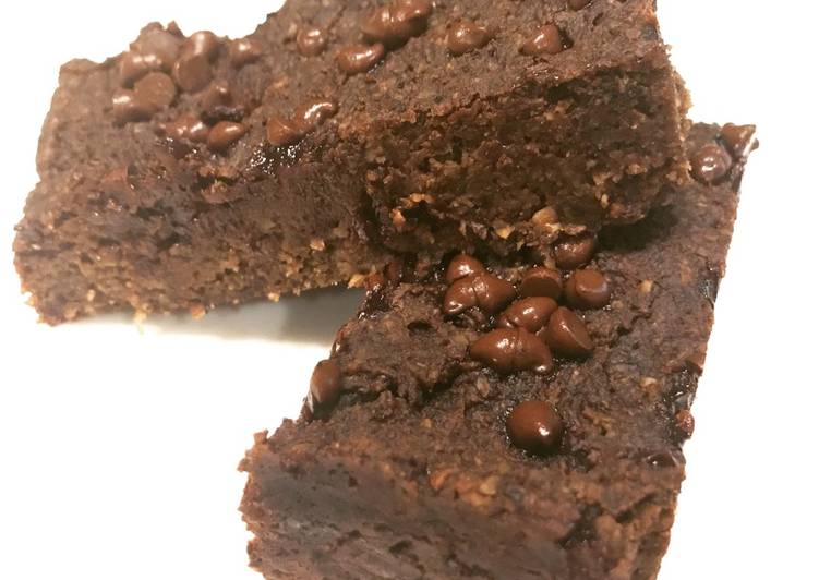 gambar untuk resep makanan Vegan Brownies/ black bean brownies