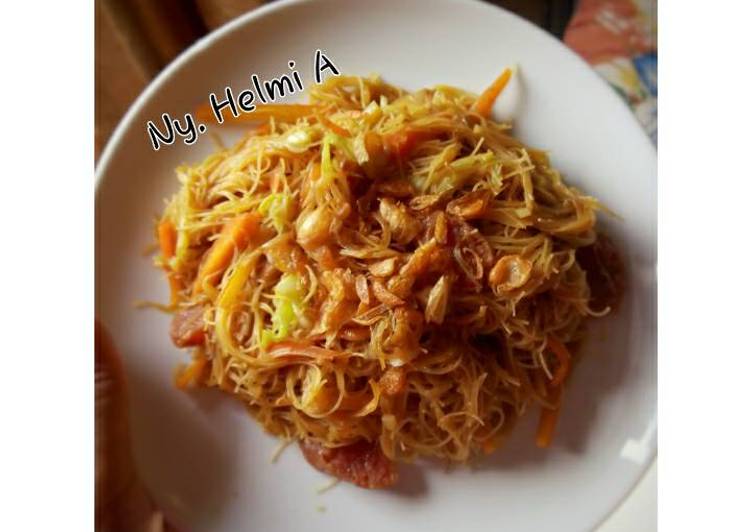 cara membuat Bihun Goreng Lap Chiong