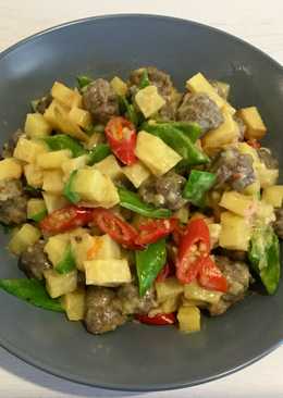 Tumis Kentang Bola Sapi