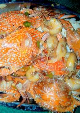 Rajungan udang asam manis pedas