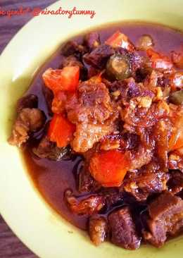 Daging sapi kecap cabe gendot