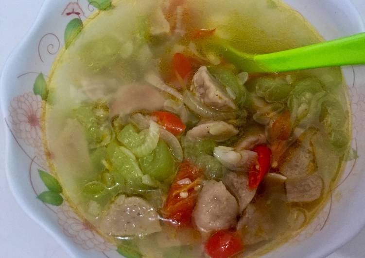 gambar untuk cara membuat Bakso Oyong Kuah Pedas ala Kost