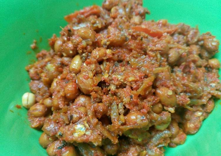 resep lengkap untuk Teri Kacang Balado