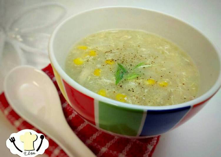 gambar untuk resep makanan Sup Jagung Ayam