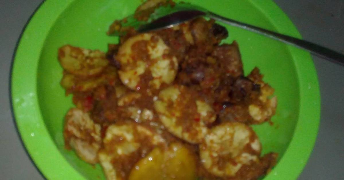 Resep Sambel Jengkol jeroan ayam ala Rita Yuli Yanti