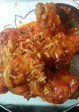 Paha ayam balado