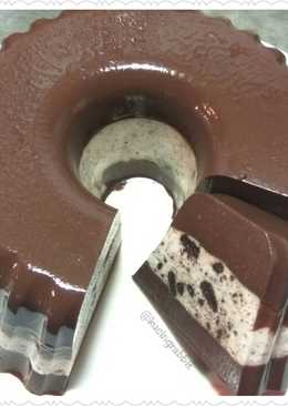 30. Puding Cokelat Oreo 3 Lapis (3-layered Choco Oreo Pudding)