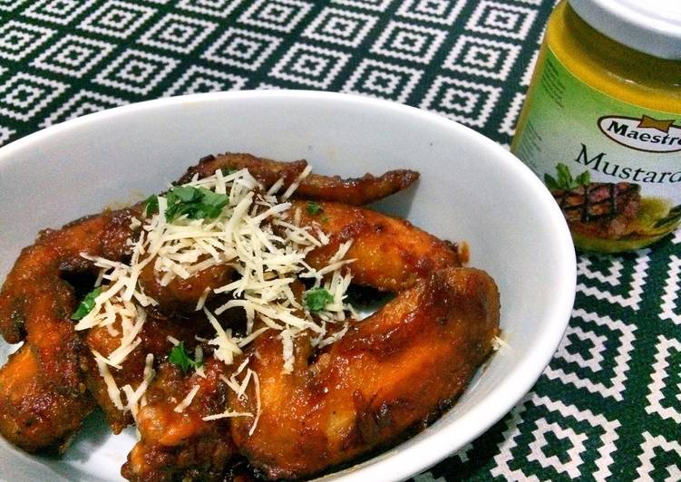 resep lengkap untuk Spicy Barbeque Chicken Wings