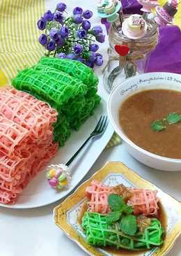 Roti jala kuah kinca durian