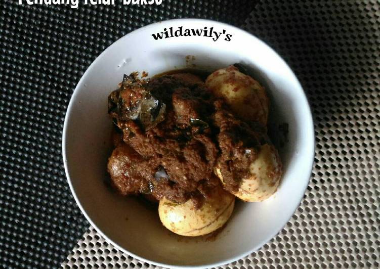 Resep Rendang Telur dan Bakso Oleh Wilda Wily