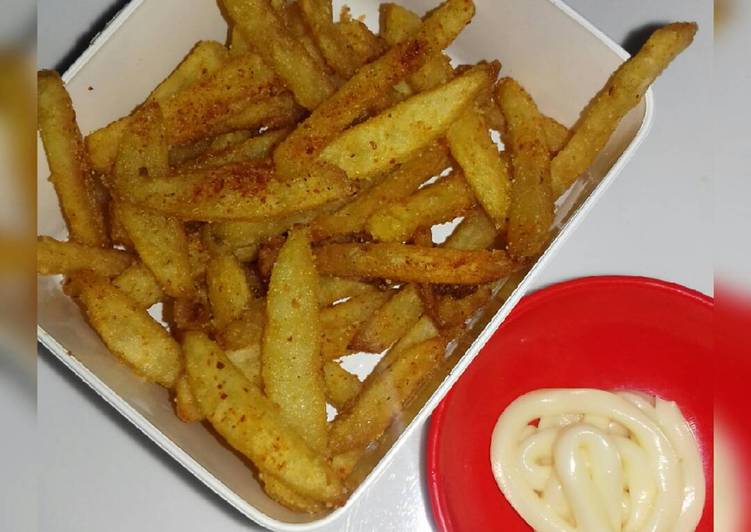 bahan dan cara membuat Crispy French Fries ala McD #tipsntrick