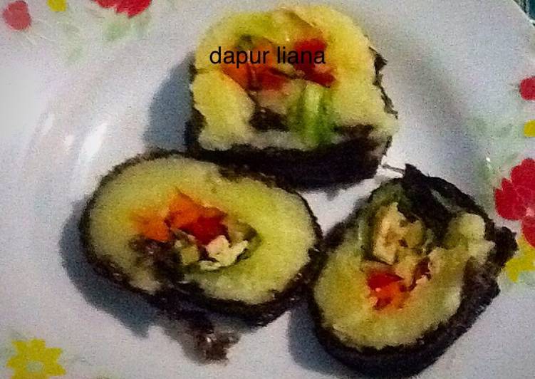 resep Seaweed potatoes (ala sushi)