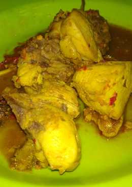 Ayam ungkep kecap pedas praktis