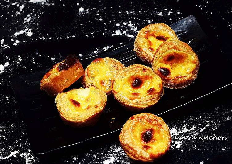 bahan dan cara membuat Portuguese egg tart