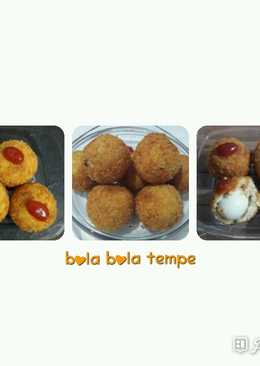 Bola bola tempe isi telur puyuh