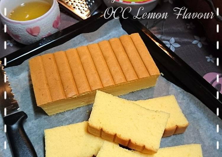 resep masakan Lemon ogura cotton cake (OCC Lemon)