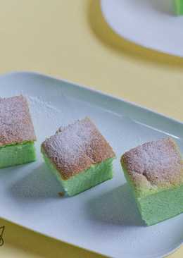 Pandan ogura cake (resep Tintin Rayner)