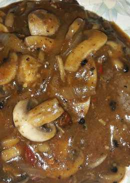 Tenderloin Steak with Blackpepper Mushroom Sauce