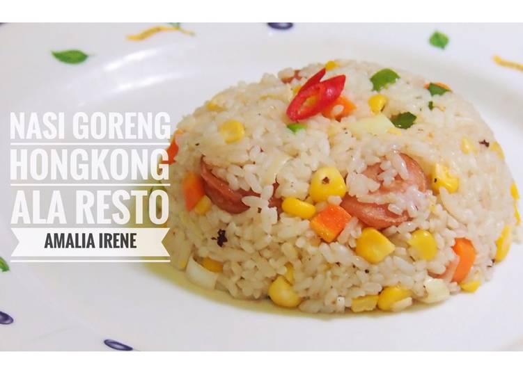 cara membuat Nasi goreng hongkong ala resto