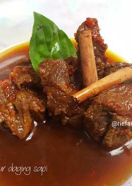 Semur daging tanpa minyak