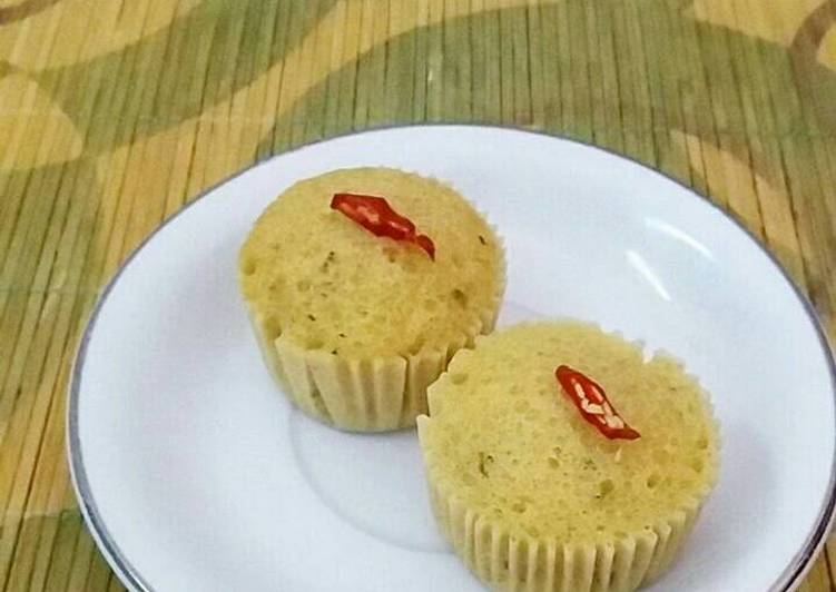 cara membuat Muffin Kukus Kornet Labu Kuning