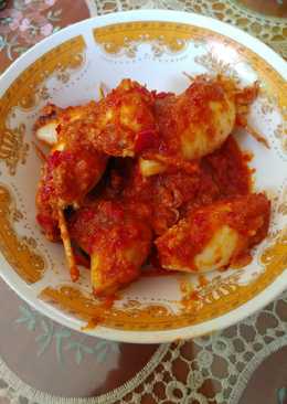 Cumi Montok Bumbu Bali (Balinese Spicy Squid)