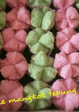 Kue mangkok berbunga