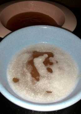 Bubur tepung garut/larut