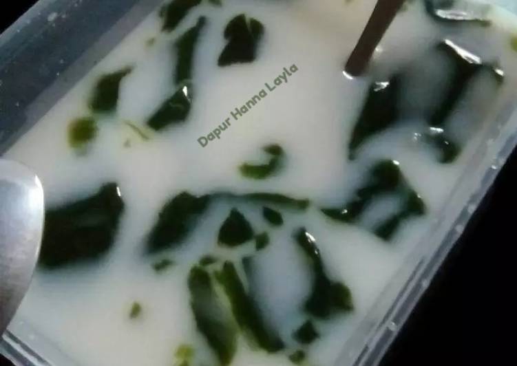 cara membuat Es Susu Cincau Hijau (Homemade)