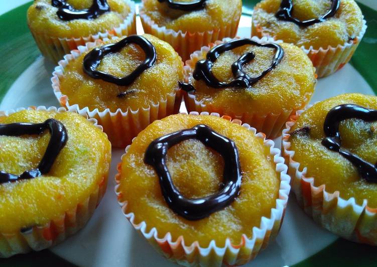 gambar untuk resep Cup cake Wortel Kukus Simple Blender