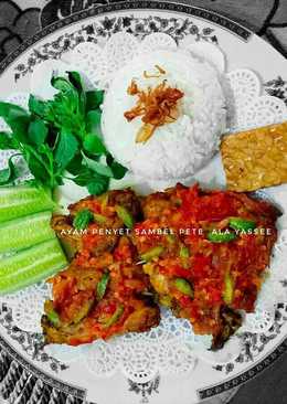 Ayam Penyet Sambel Pete