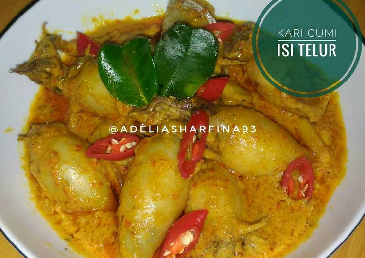  Resep  Cumi isi  Telur  Bumbu Kari oleh Adelia Sharfina Cookpad