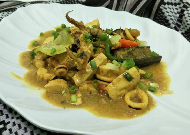 resep Cumi bumbu kuning