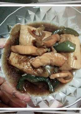 Tahu Salmon Teriyaki made by Mama Tama