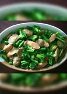 Tumis brokoli buncis cabe ijo