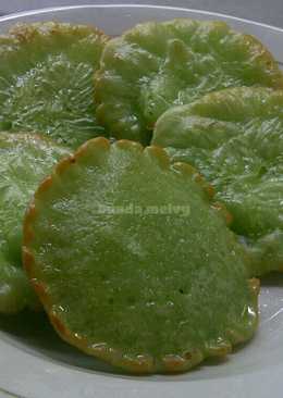 Kue Cucur Pandan Gula Pasir (No Mixer)