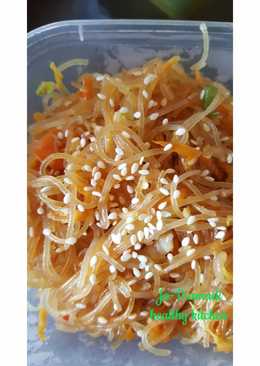 Japchae vegan korean style