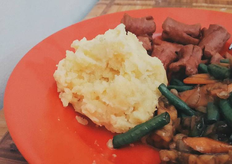 resep lengkap untuk Cara Mudah Membuat MASHED POTATO