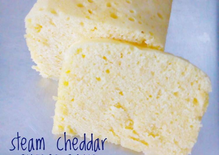 resep makanan Steam cheddar cheese cake