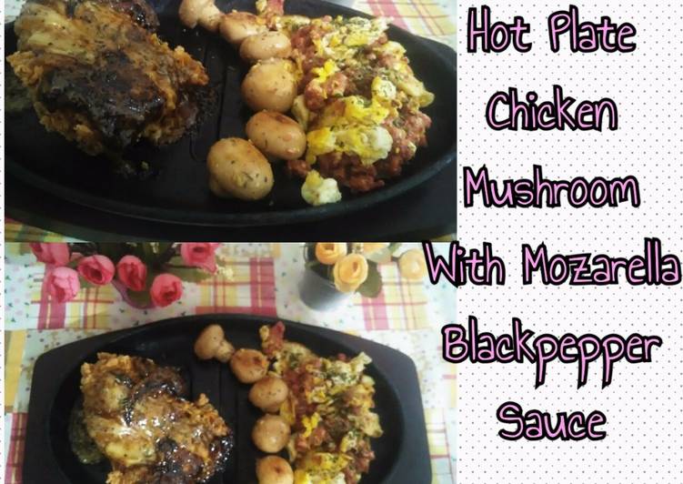 resep makanan Hot Plate Chicken Mushroom #ketofriendly #ketofy #debm