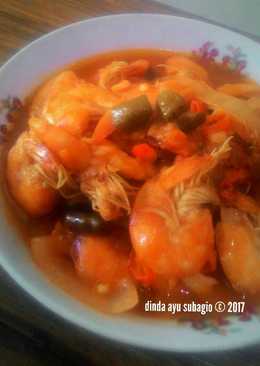 Udang Nano Nano (Asam Manis Asin Pedas) ala Budhe Bagio