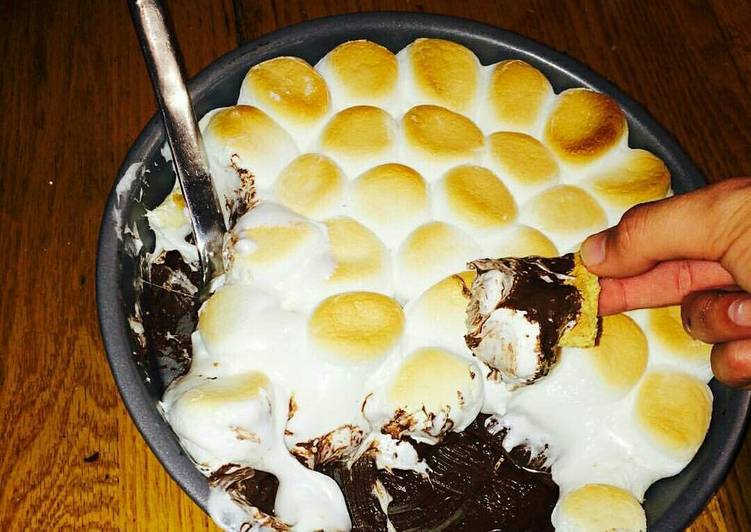 cara membuat Marshmellow S'mores Dip