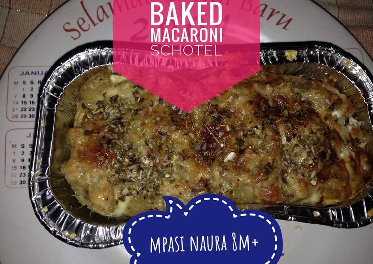 resep masakan Mpasi naura 8m+ baked macaroni schotel