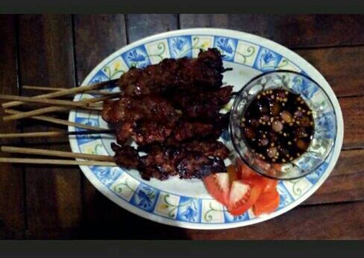 resep masakan Sate sapi mantap jiwa. #Kita Berbagi