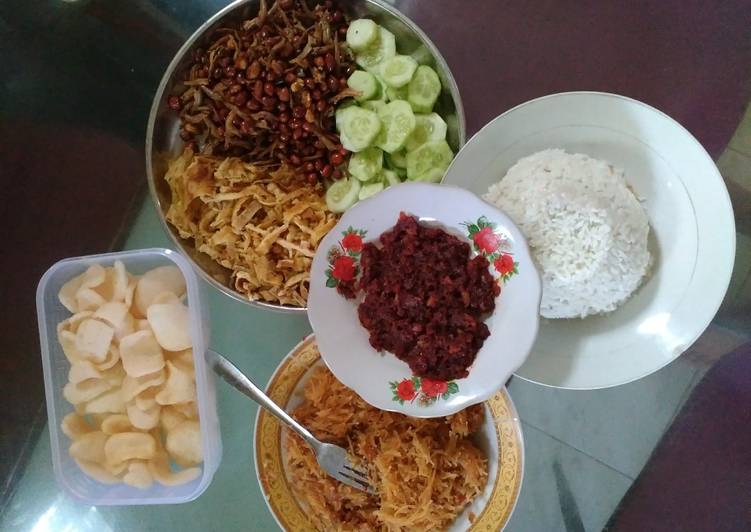 gambar untuk cara membuat Nasi lemak joss pke magic com