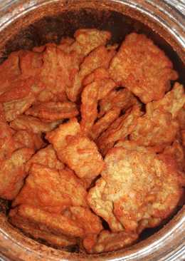 Kriuk tempe balado pedas