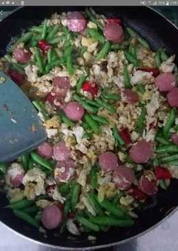 Tumis Baby Buncis Telur Sosis