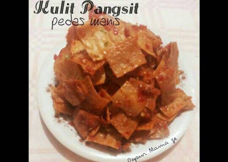 resep makanan Kulit Pangsit pedas manis